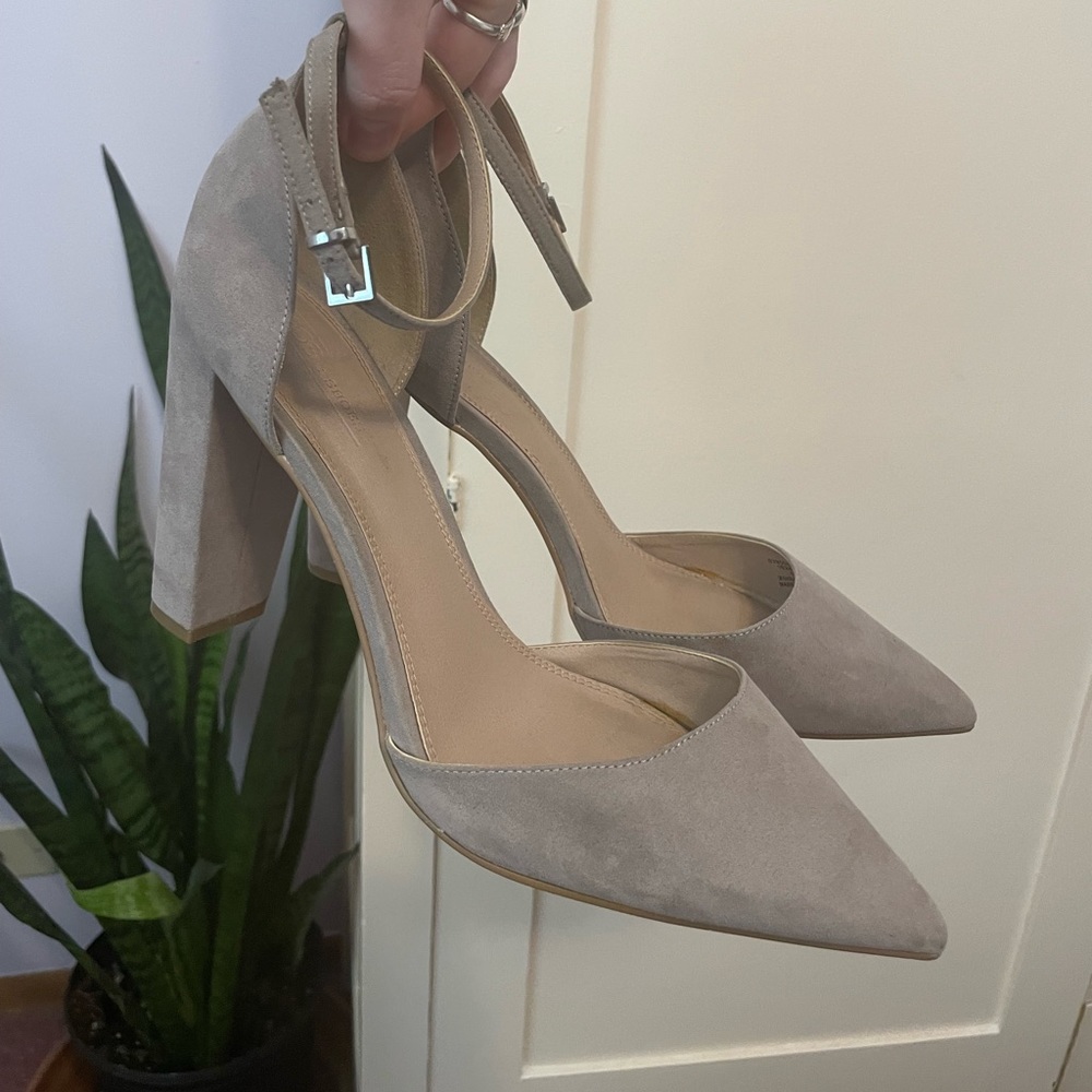 ASOS Design Suede Pointed Toe Heels